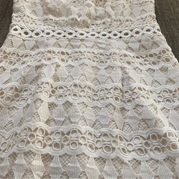 Lulus Kenna Fringe and Crochet Dress Medium - Picture 2 of 6